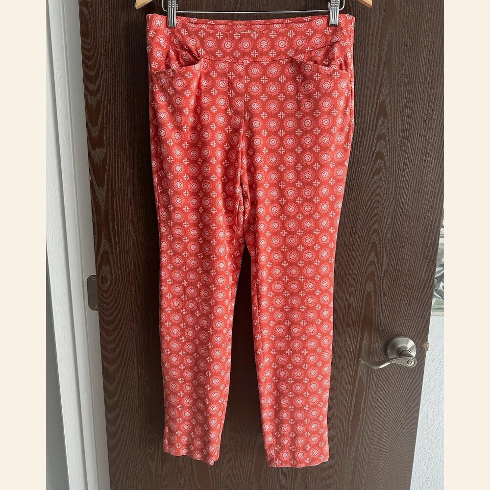 Spartina 449  Size L - Maren Pull-On Pants - Pink House French Floral - Picture 8 of 11